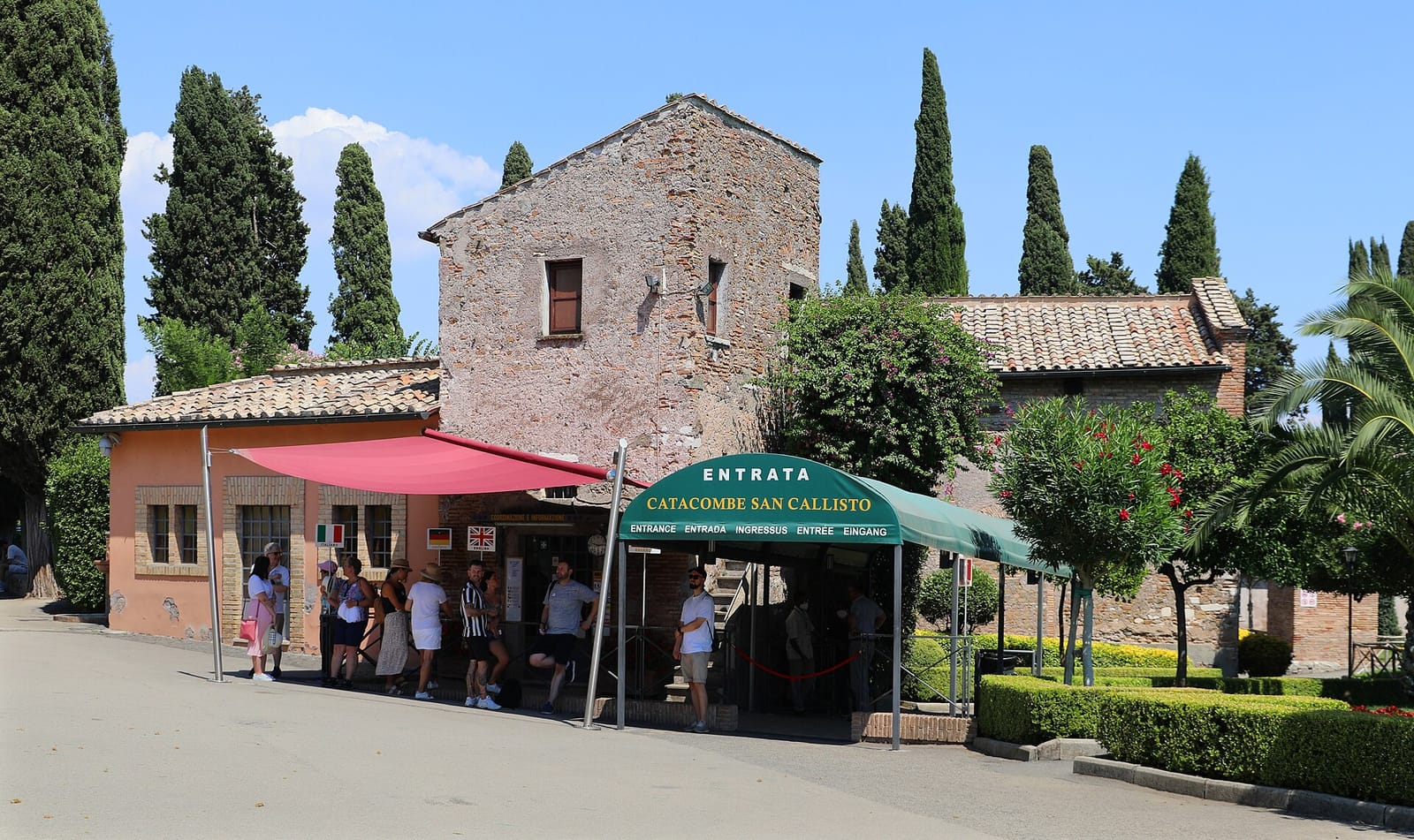 Entrance to the Catacombs of St Callixtus beside the Appian Way