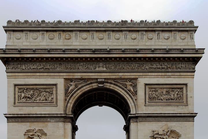 Arc de Triomphe on Place Charles de Gaulle in Paris